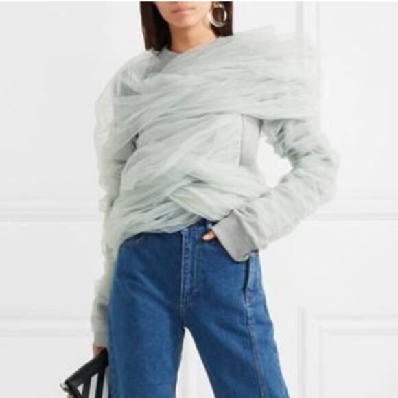 Y/Project tulle-wrapped sweatshirt - Picture 1 of 13